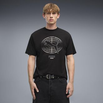 Puma T-shirt con grafica PUMATECH dal taglio morbido da uomo, Abbigliamento, Nero, XXL