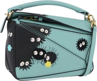 Loewe Pre-owned Hand Bag - Dames - Vintage Schoudertas - Groen - ONE Size - Leer - Vintage