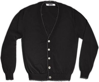 Mauro Grifoni Stijlvolle Cardigan Sweatshirts & Hoodies - Heren - Vesten - Zwart - 2XL - Polyester - Truien & Vesten