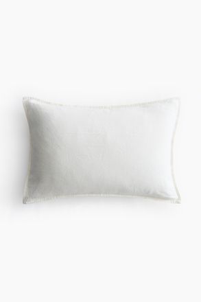H&M Kissenh&uuml;lle aus Leinenmix - White