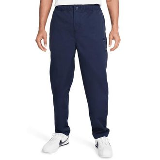 Nike Mens Club Woven Tapered Pants - Obsidian/White Size 3XL