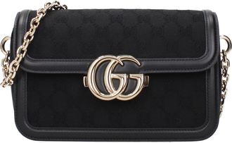 Gucci Damess Schoudertassen Zwarte stof