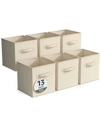 Sorbus 13In 6 Pack Fabric Storage Cubes