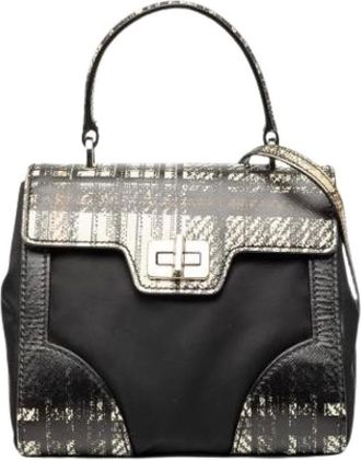 Prada Pre-owned Handbags, female, Black, Size: ONE SIZE Pre-owned Nylon Handbag