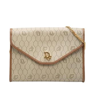 Dior Pre-owned Cross Body Bags, female, Beige, Size: ONE SIZE Pre-owned Canvas dior-bags