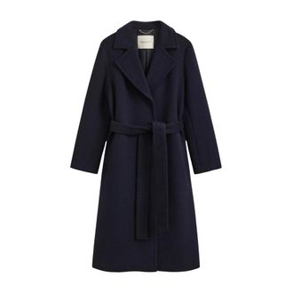 GANT Abrigo con cintur&oacute;n - Coats - Mujer - Azul - XS