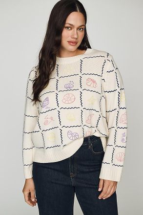 Chinti and Parker Wool Cashmere Shell Sweater