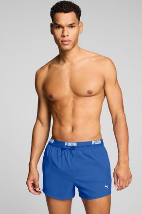Puma Badeshorts PUMA PUMA SWIM MEN LOGO SHORT SHORTS 1P, Herren, Gr. XXL, N-Gr, ultra blau, Web, Obermaterial: 100% Polyester, Badehosen Badeshorts, Seiten
