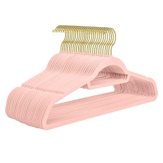OEM Juego De 30 Perchas Antideslizantes De Abs Flocado Para Guardar Ropa En Casa