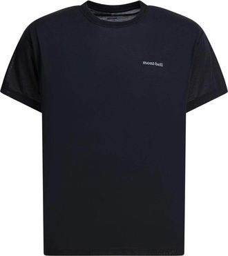 Montbell Wickron T One Point Logo - Heren - T-shirts - Zwart - S - Polyester - Tops