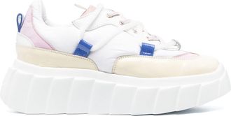 AGL Blondie low-top platform sneakers - women - Leather - 41 - White