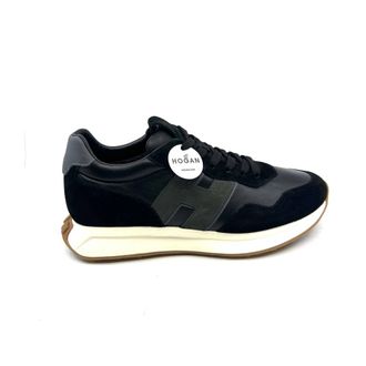 Hogan H601 Sneakers - Heren - Sneakers - Zwart - 40 1/2 EU - Leer - Schoenen
