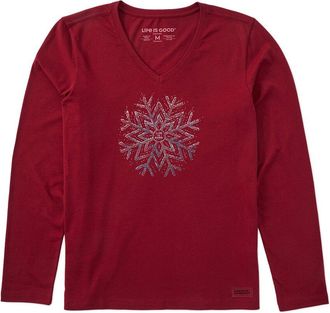 Life is good Long Sleeve V-Neck T-Shirt