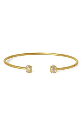 Dean Davidson Juliette Pav&eacute; Twist Bangle in White Cz/gold at Nordstrom