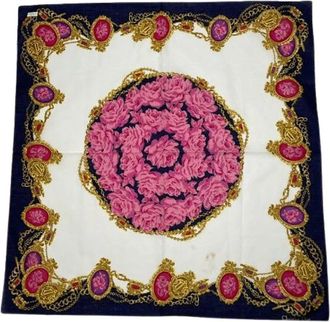 Dior Pre-owned Scarves, female, Multicolor, Size: ONE SIZE Pre-owned Silk Scarf