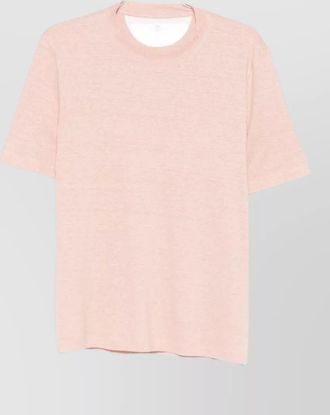 Brunello Cucinelli linen blend short-sleeve t-shirt