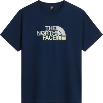 The North Face Mountain Line Regular Short Sleeve Tee T-Shirt f&uuml;r Herren | blau