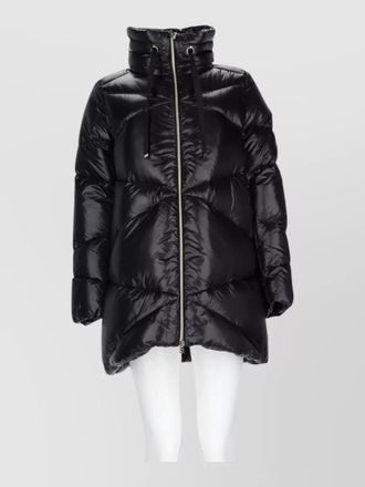 Herno down quilted high-collar drawstring puffer jacket