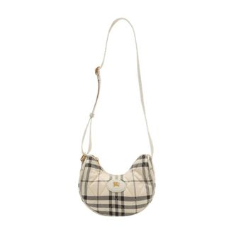 Burberry Cross Body Bags, female, Beige, Size: ONE SIZE Horseshoe Crossbody Bag