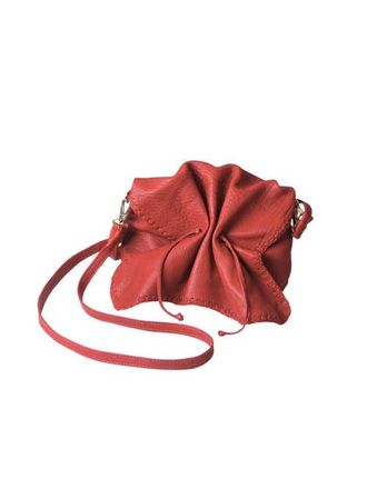Carlos Falchi Medium Butterfly Lambskin Bag in Flame Red at Nordstrom