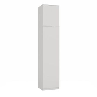 Topeshop Sd-50 Armario Con M&oacute;dulo Superior, Puertas, Estantes, Blanco Mate, Para Vestidor, Dormitorio, Despacho