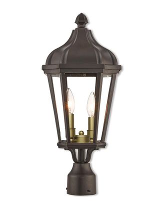 Livex Lighting Livex Morgan 2 Light BZ Outdoor Post Top Lantern
