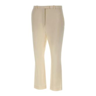Loulou Studio Wide Trousers, female, White, Size: M Carlo