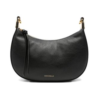 Coccinelle Shoulder Bags, female, Black, Size: ONE SIZE Mini Bag Grained