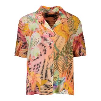 Desigual Shirts, female, Multicolor, Size: XS Short-sleeved Shirt with Pattern