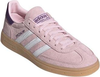adidas Handball Spezial Sneaker in Clear Pink/white/violet at Nordstrom, Size 10.5