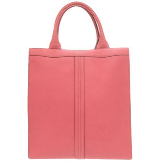 Valextra Pink Leather Tote Bag (Pre-Owned)