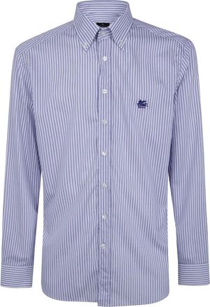 Etro Overhemden, Heren, Blauw, 3Xl, Formal Shirts