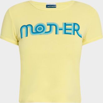 Mother The Itty Bitty Ringer Cropped Tee