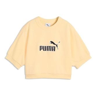 Puma (WMNS) PUMA Elevated Essentials Relaxed Sweatshirt Buttercream 636645-88