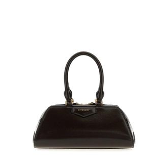 Givenchy Chocolate Leather Mini Antigona Handbag