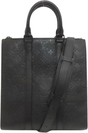 Louis Vuitton Pre-owned Vintage Leren Tote Bag - Heren - Vintage Shopper - Zwart - ONE Size - Leer - Vintage