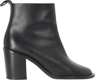 Givenchy Pre-owned Womens Chain-Link Accent Ankle Boots in Black Leather - Size EU 40