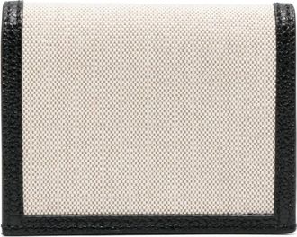 Thom Browne Double Card Holder - unisex - Portefeuilles - Beige - ONE Size - Accessoires