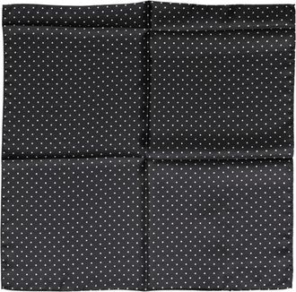 Dolce & Gabbana Vierkante Foulard Sjaal - Heren - Accessoires - Zwart - ONE Size - Accessoires