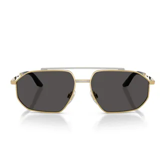 Dolce & Gabbana Sunglasses Dg2328 131387 Gold Silver/Dark Grey Men