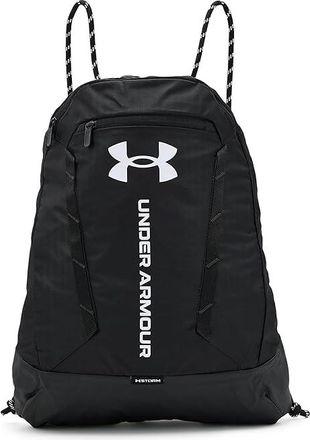 Under Armour Hustle Sackpack Backpack Bags Black/Black/White, Polyester/Polyurethane