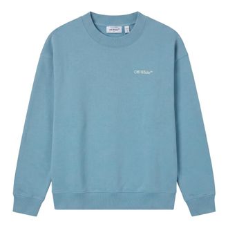 Off-white Heren, Sweatshirts & Hoodies, Blauw, Maat: L Katoen