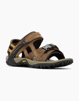 Merrell Mens Merrell Kahuna III Suede Mens Espresso Sandals - Brown - Size: 10