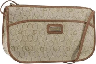 Dior Pre-owned Vintage Schoudertas - Dames - Vintage Schoudertas - Beige - ONE Size - Leer - Vintage