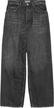 Balenciaga Distressed Wide-leg Jeans