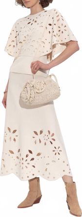 Ulla Johnson Grace Knit Midi Skirt In Cowrie