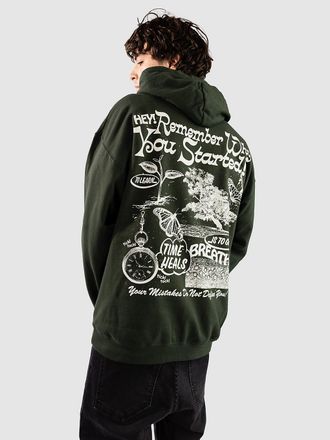 Dravus Positive Message Hoodie gr&uuml;n