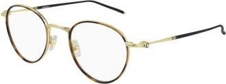 Montblanc Mens Black Square Eyeglass Frames MB0162O 003