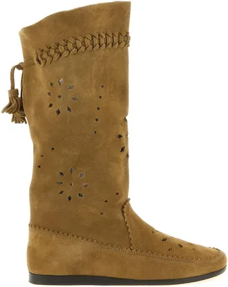 Isabel Marant Brown Round Toe Boots