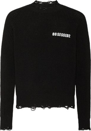 Dsquared2 Maglione con effetto vissuto - Nero